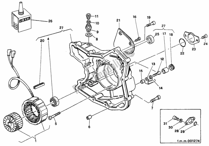 Toutes les pièces pour le Couvercle De Générateur du Ducati Supersport 750 SS 1992